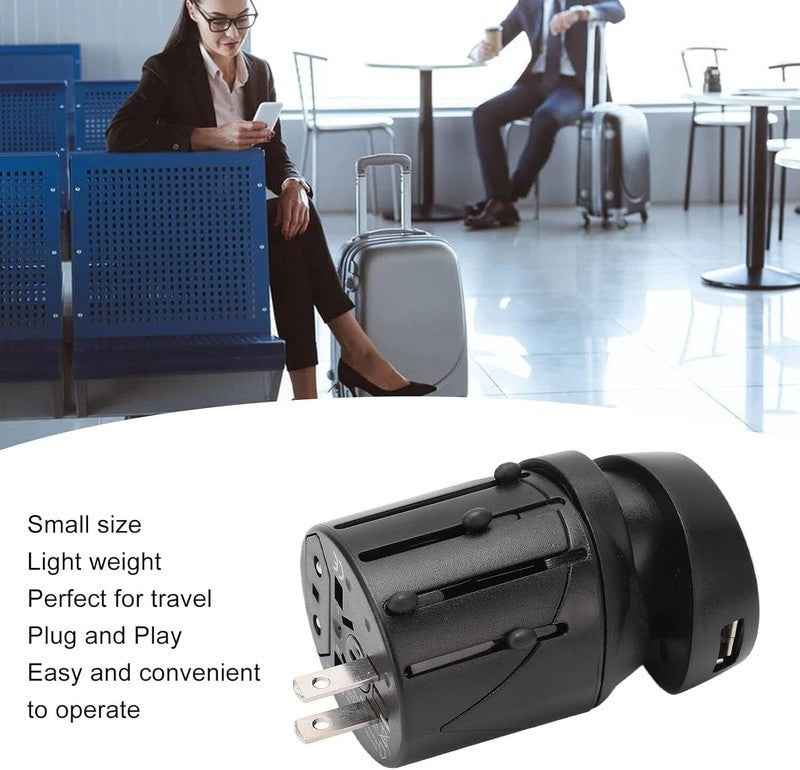 Travel Plug Universal Worldwide Charger Power Adapter US, EU, UK, AU With USB