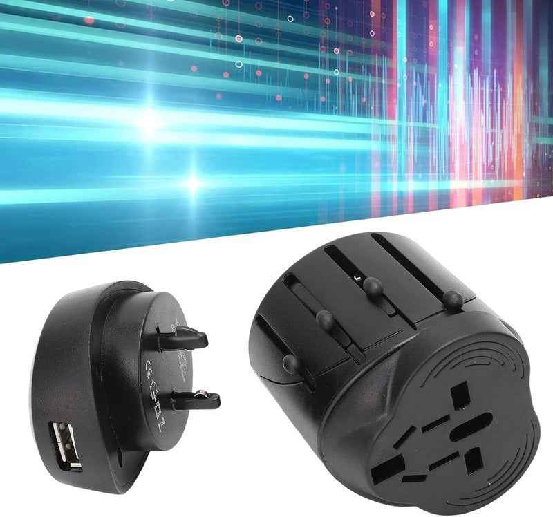 Travel Plug Universal Worldwide Charger Power Adapter US, EU, UK, AU With USB