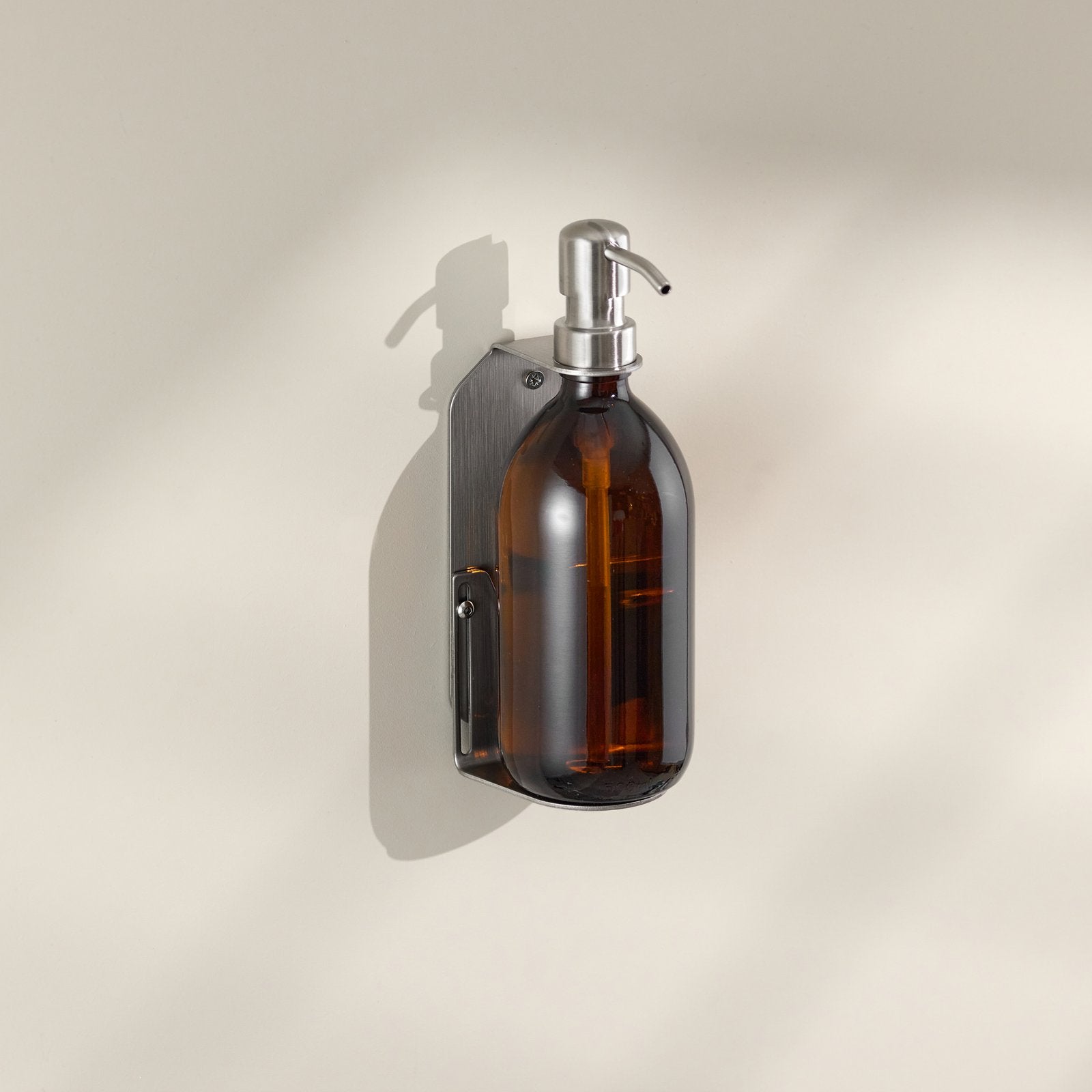 Nickel Single Wall Mounted Soap Dispenser