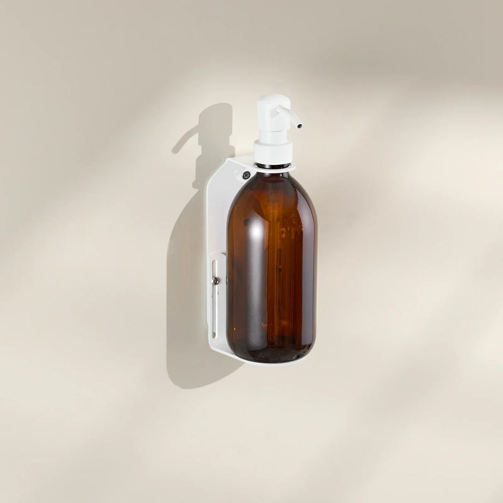 White Single  Wall Mounted Soap Dispenser