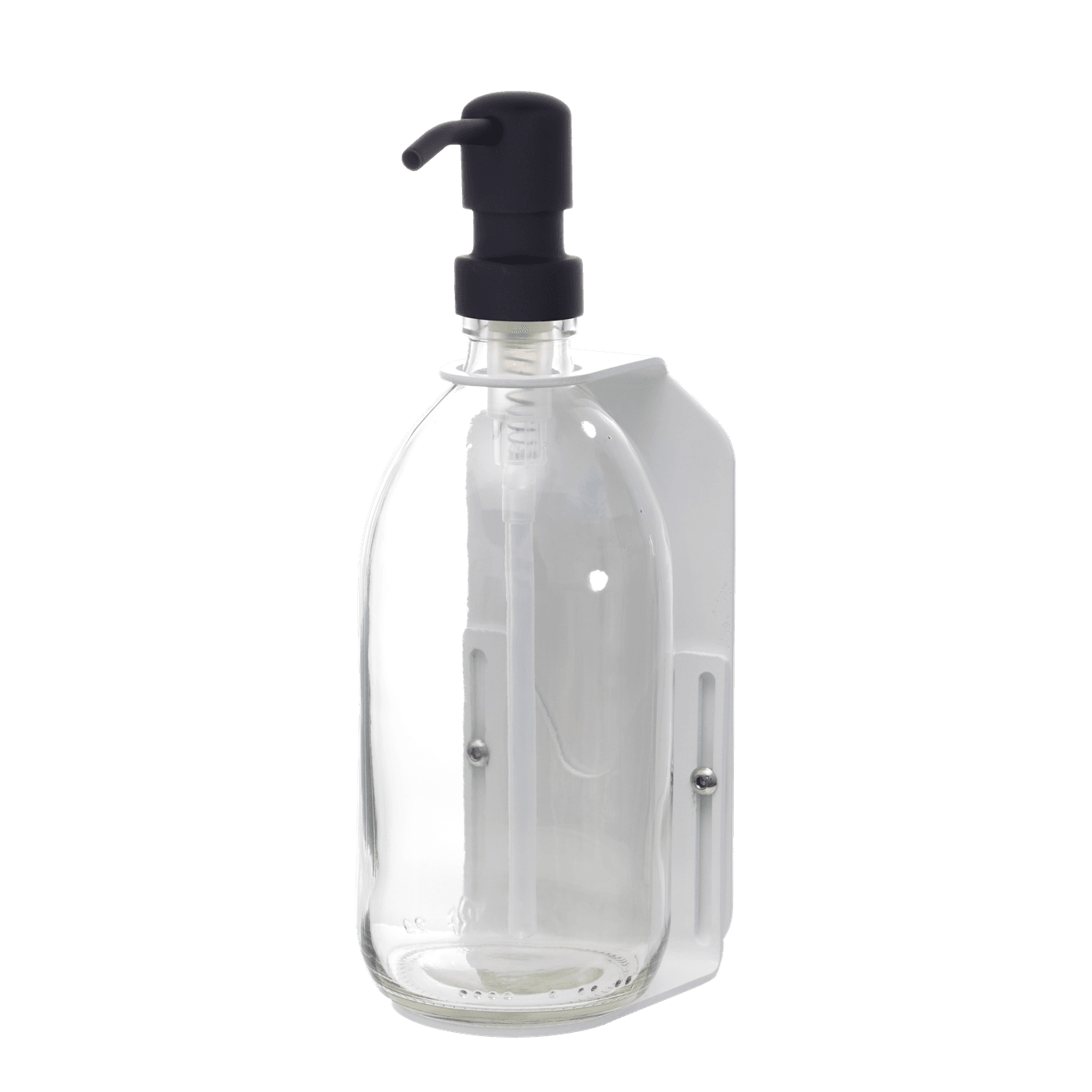 White Single  Wall Mounted Soap Dispenser