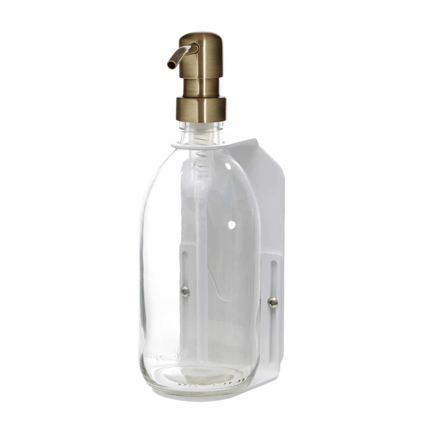 White Single  Wall Mounted Soap Dispenser