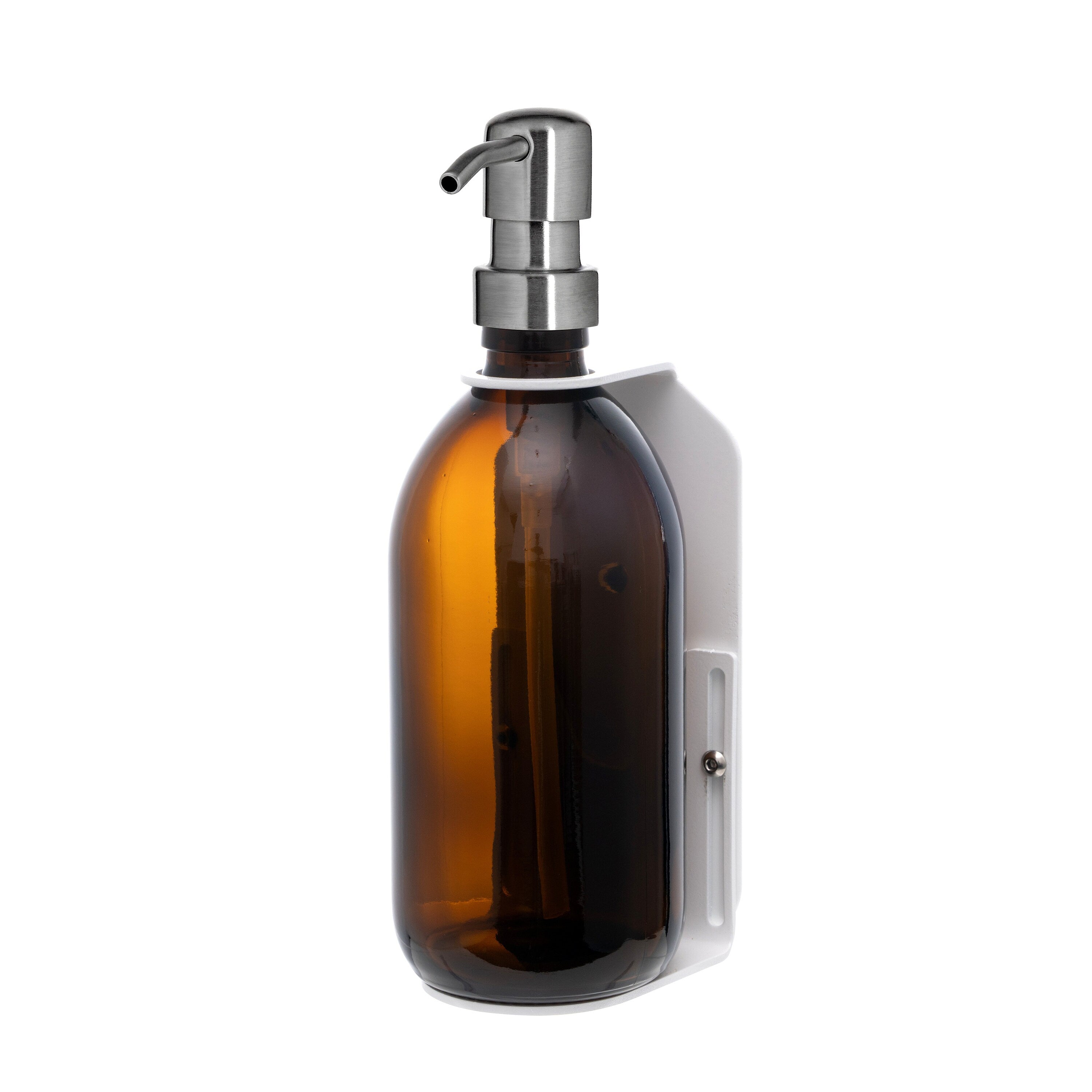 White Single  Wall Mounted Soap Dispenser