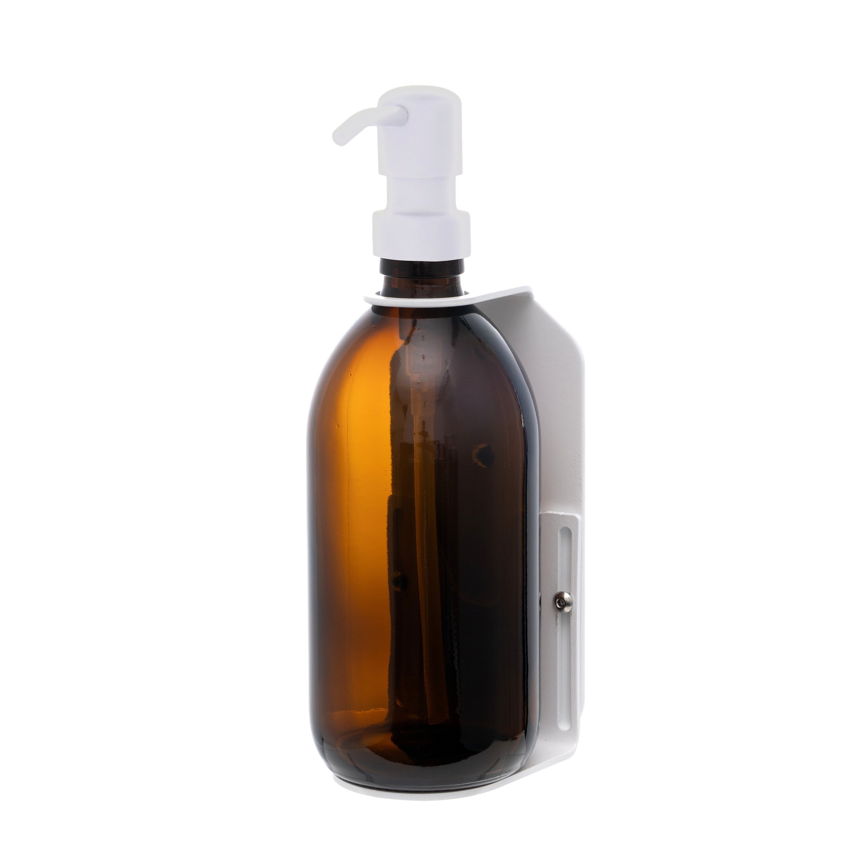 White Single  Wall Mounted Soap Dispenser